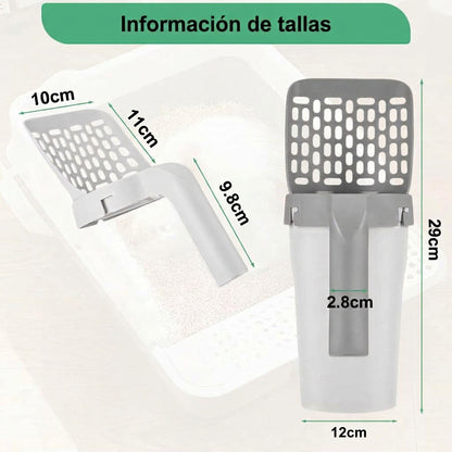 Pala Higiénica para Mascotas 3 en 1